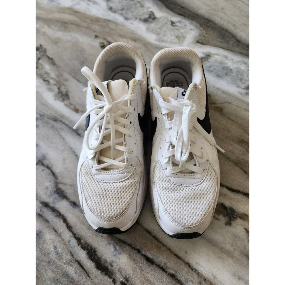 Nike Air Max Excee Womens Sneakers White Black Pure Platinum Size 8 - Picture 2 of 8